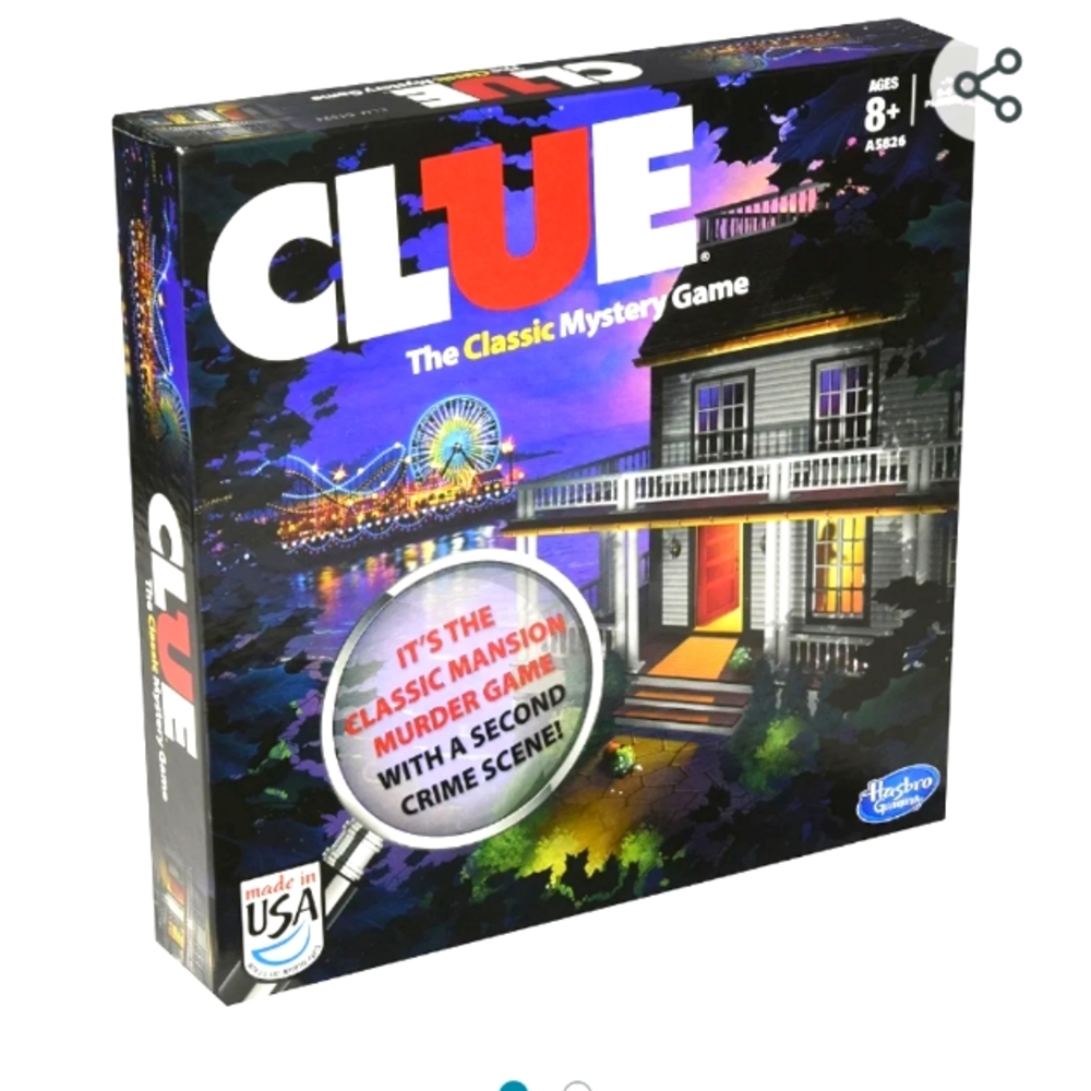 CLUE HASBRO THE CLASSIC MYSTERY GAME